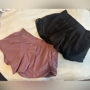 Lulu track shorts bundle- size 6